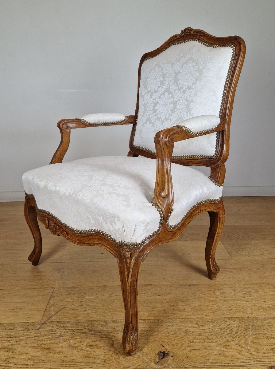 A Louis XV Armchairs Mid 18th Century , Circa 1750. -photo-1