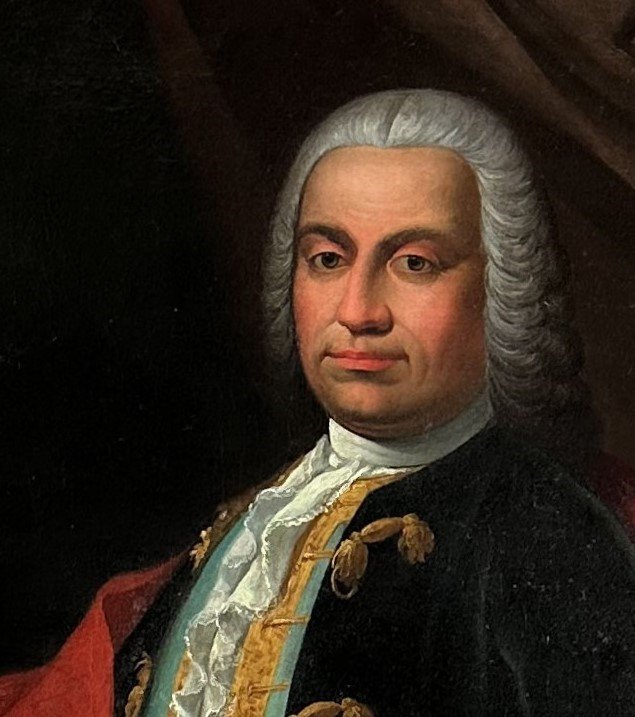Portrait de  gentilhomme  du XVIIIe Siècle. -photo-1