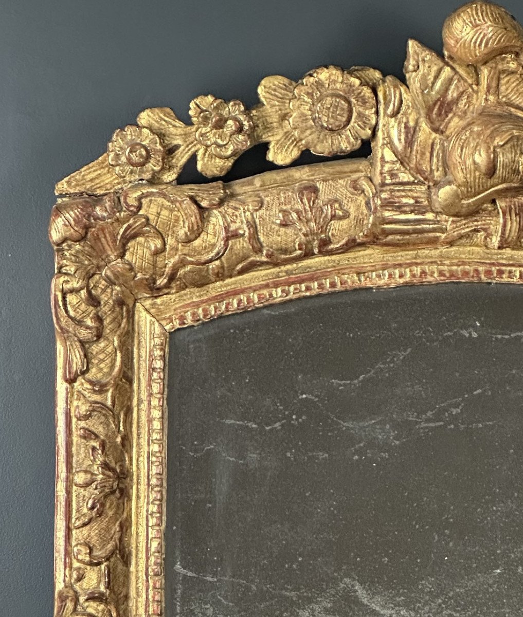 Miroir Martial D’époque Fin Louis XIV Début Régence.-photo-2