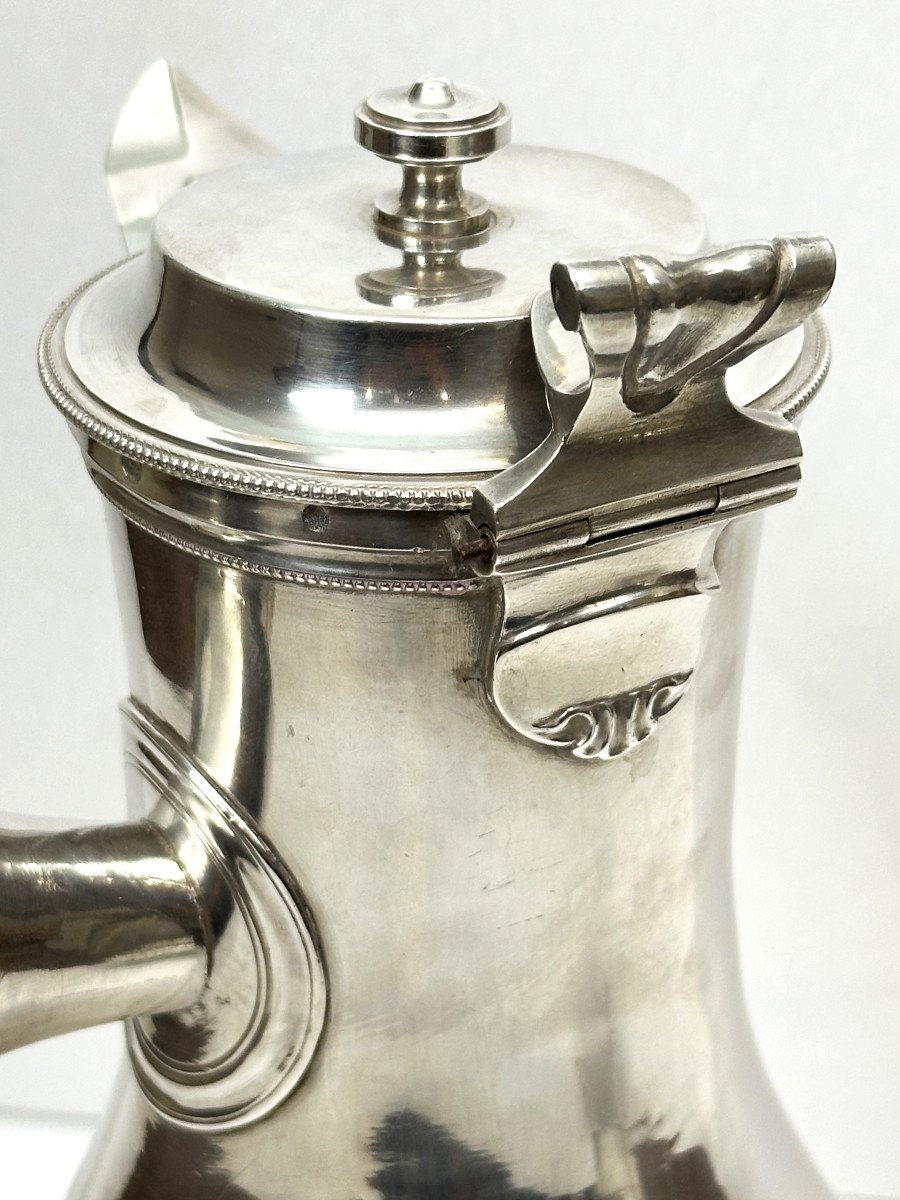 A Louis XVI Solid Silver Coffee Pot And Sugar Pot Lat 18th Century 1789 -photo-6