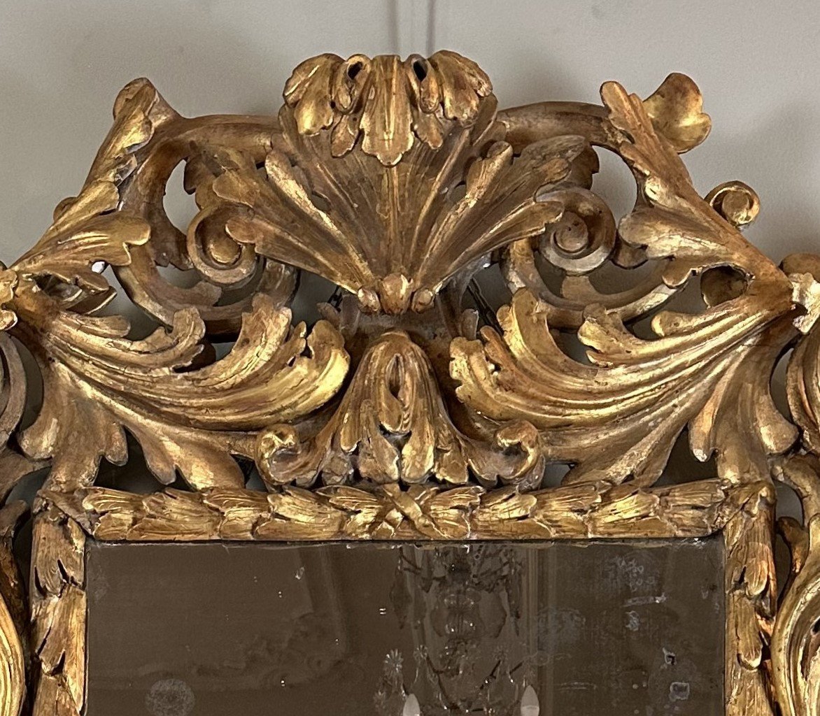 Grand Miroir D’appart Florentin, Toscan De La Première Partie De La Période Baroque -photo-6