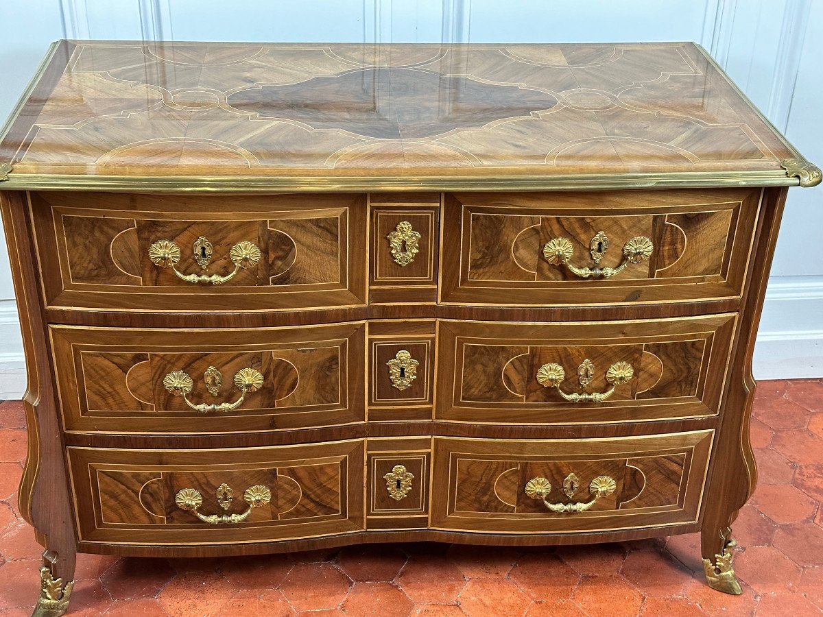 Commode Mazarine En Marqueterie  Thomas Hache-photo-3