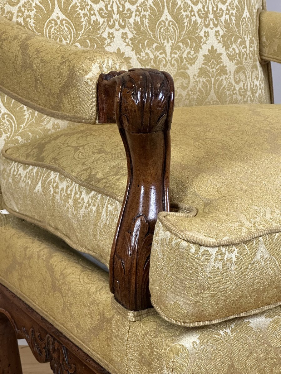 Pair Of Régence Walnut Armchairs, Early 18th Century Circa 1720 - 1730-photo-4