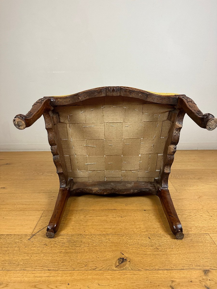 Pair Of Régence Walnut Armchairs, Early 18th Century Circa 1720 - 1730-photo-8