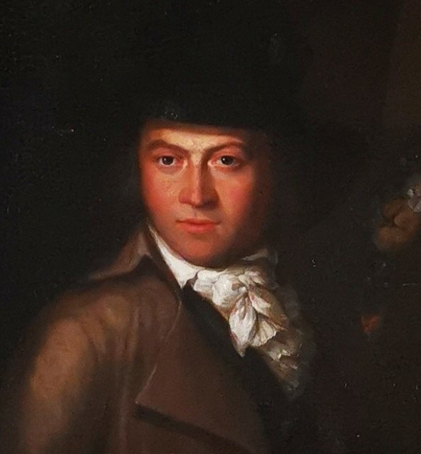 Important portrait d'un jeune artiste - école Française du XVIIIe siècle vers 1770-1780-photo-3