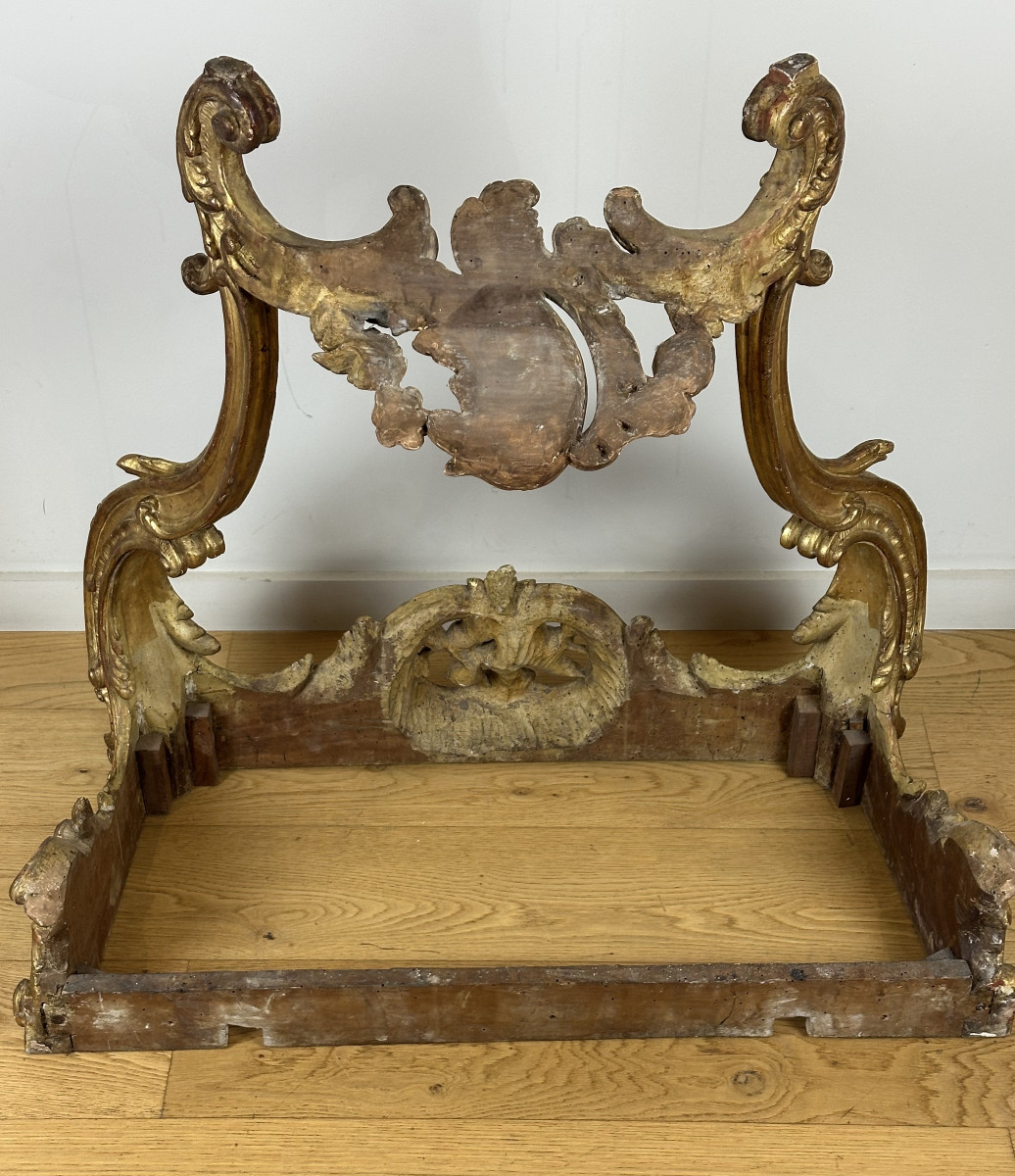 Console Rocaille d’époque Louis XV vers 1750-1760-photo-8