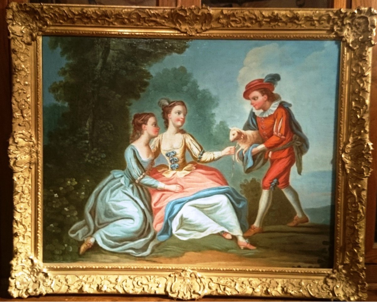 Ecole Française XVIIIe Siècle Suiveur De François Boucher.