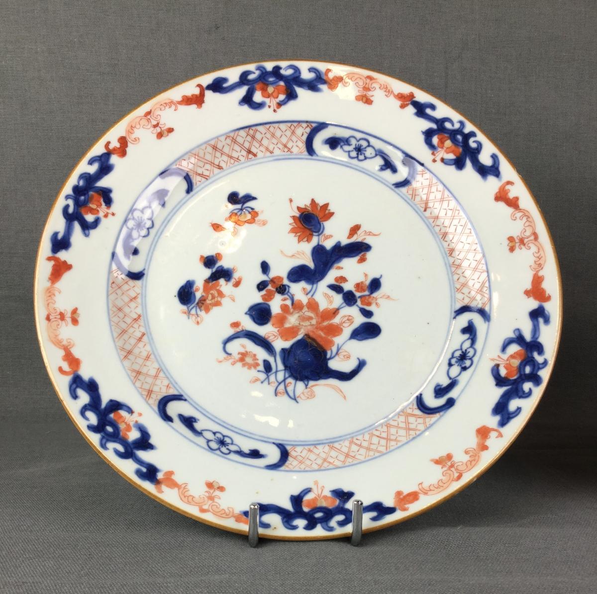 Plate In Imari China For The East India Company Eighteenth Century Century.-photo-2