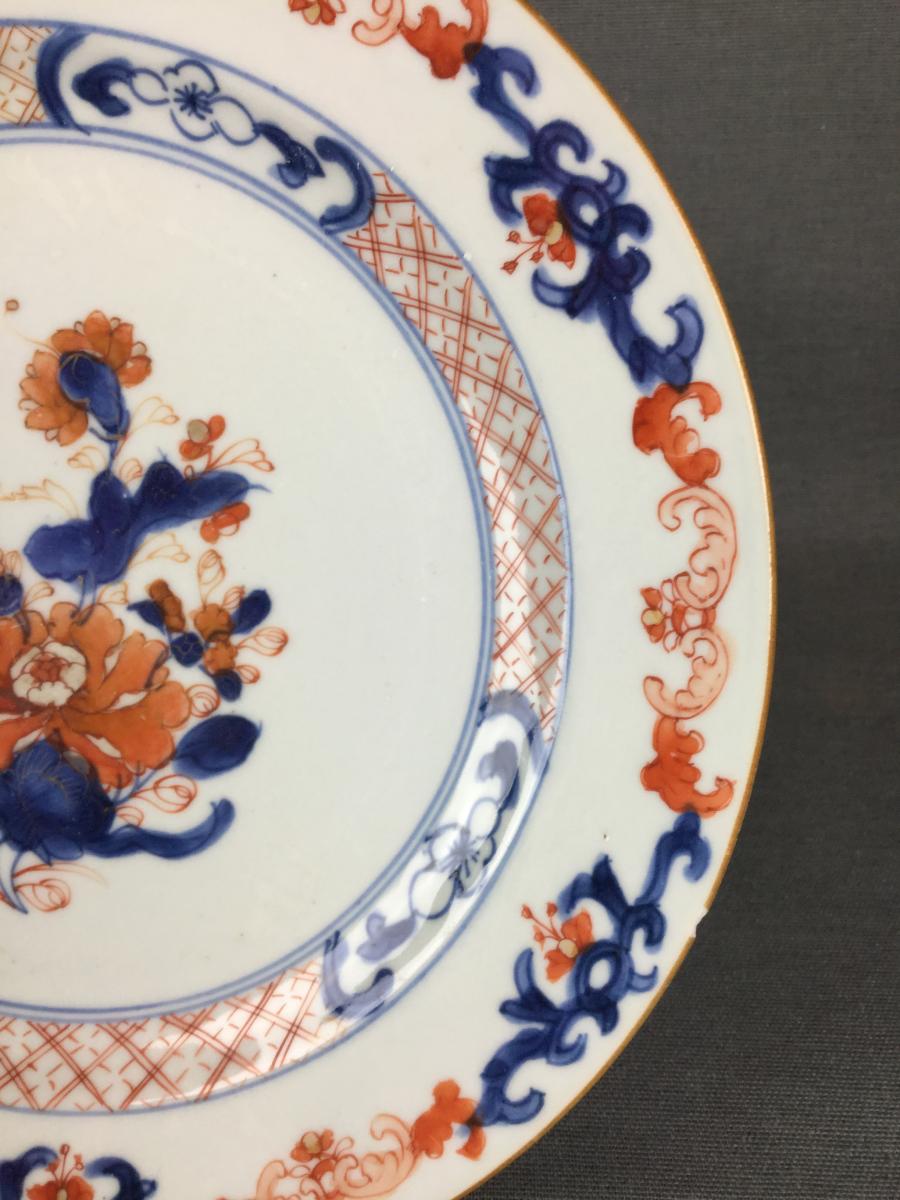 Plate In Imari China For The East India Company Eighteenth Century Century.-photo-3