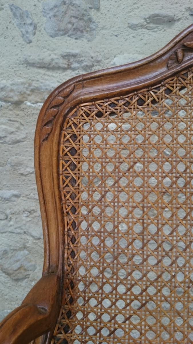 Paire De Fauteuils d'époque Louis XV Pierre Nogaret-photo-4