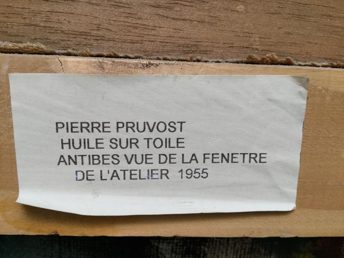 Pierre Pruvost, Antibes Vue De La Fenêtre De L’atelier.-photo-1
