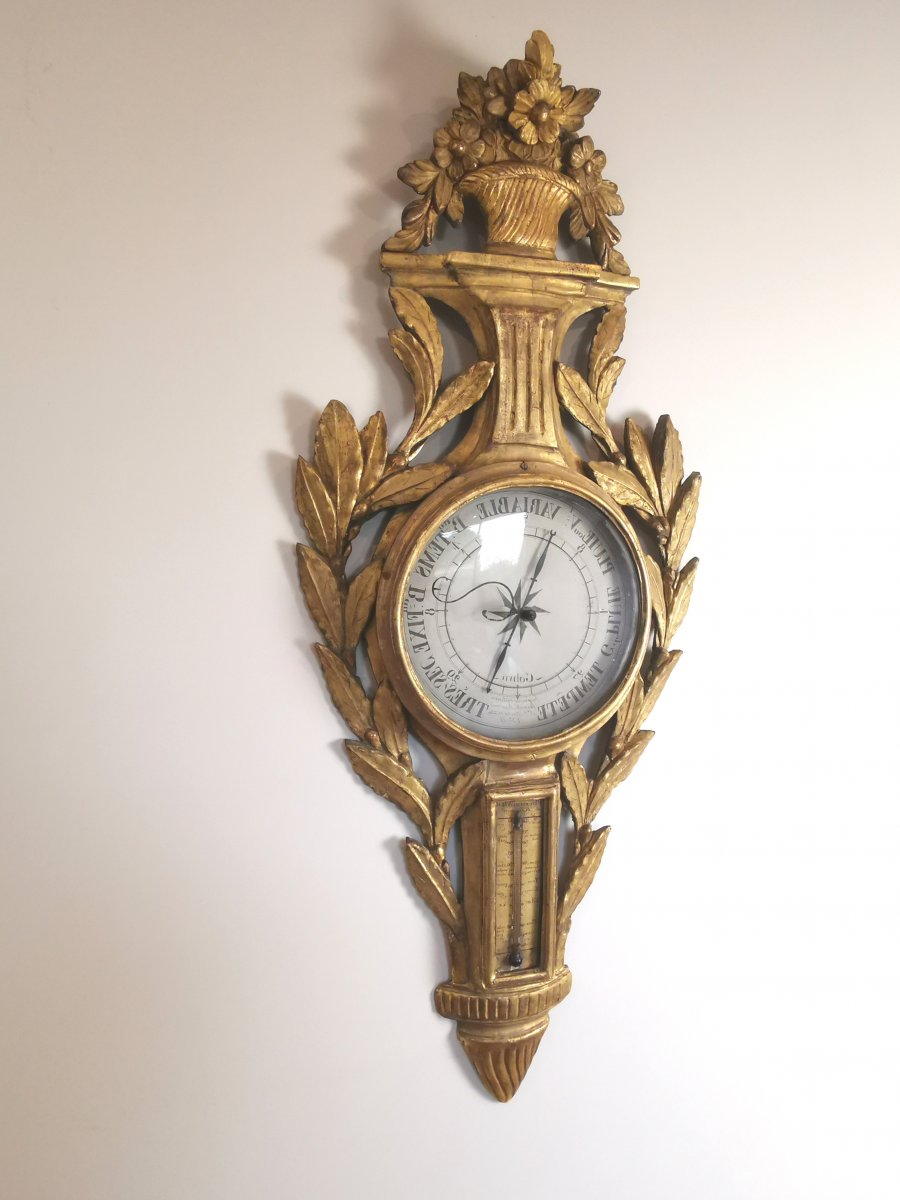 A Louis XVI Barometer Thermometer Circa 1776-1780-photo-2