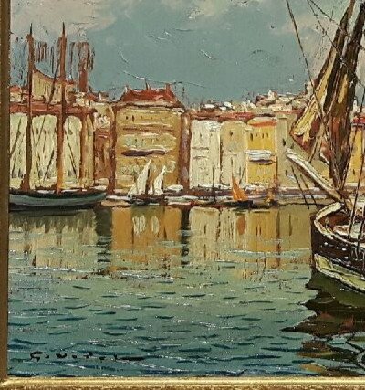 Le vieux Port de Marseille - Gustave Vidal, 1895-1966-photo-3