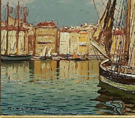 Le vieux Port de Marseille - Gustave Vidal, 1895-1966-photo-2