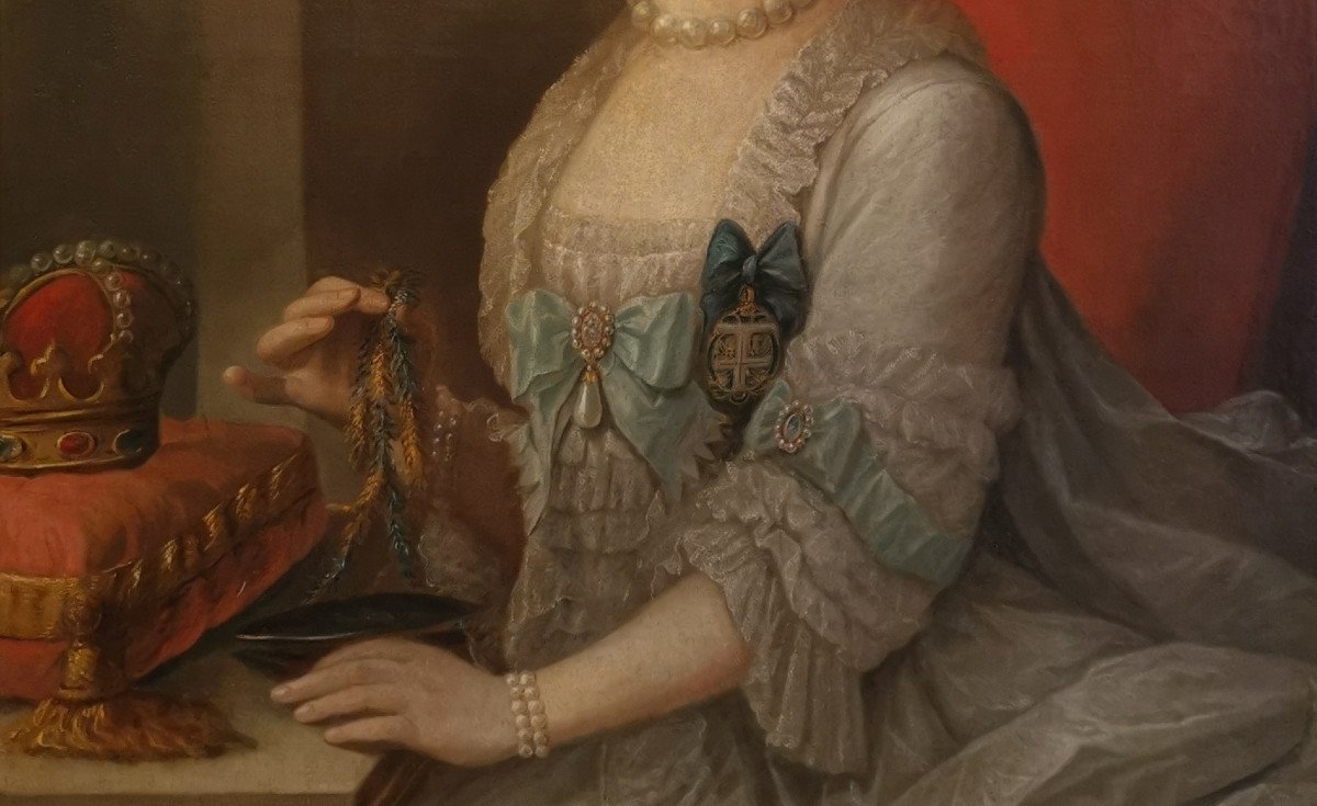 Portrait Son Altesse Sérénissime Marie Victoire d'Arenberg (1714-1793).-photo-4