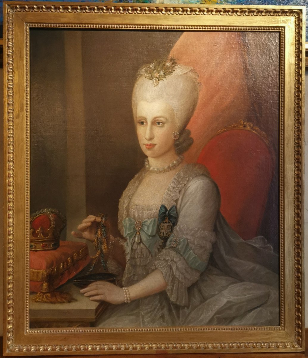 Portrait Son Altesse Sérénissime Marie Victoire d'Arenberg (1714-1793).