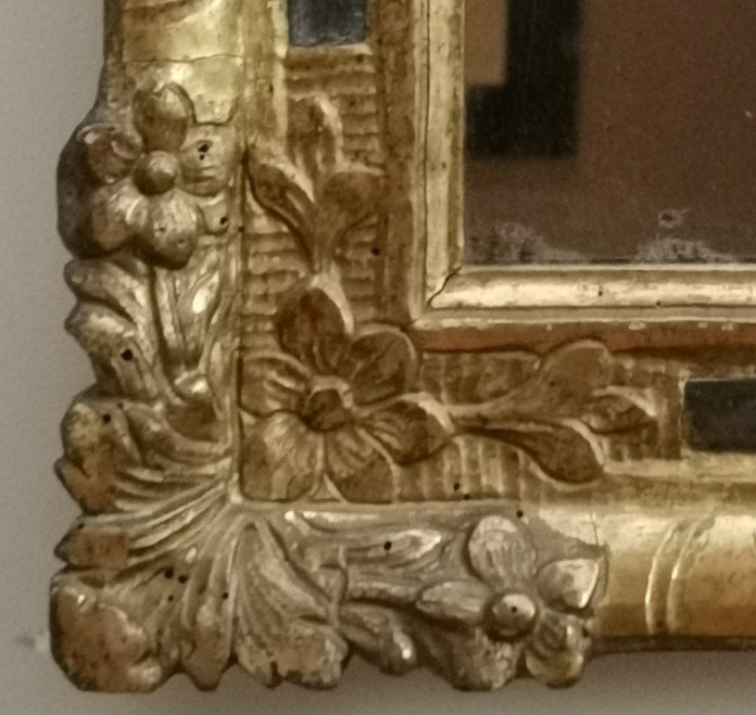 Miroir d'époque Louis XIV, XVIIe Siècle Vers 1660-1699-photo-4