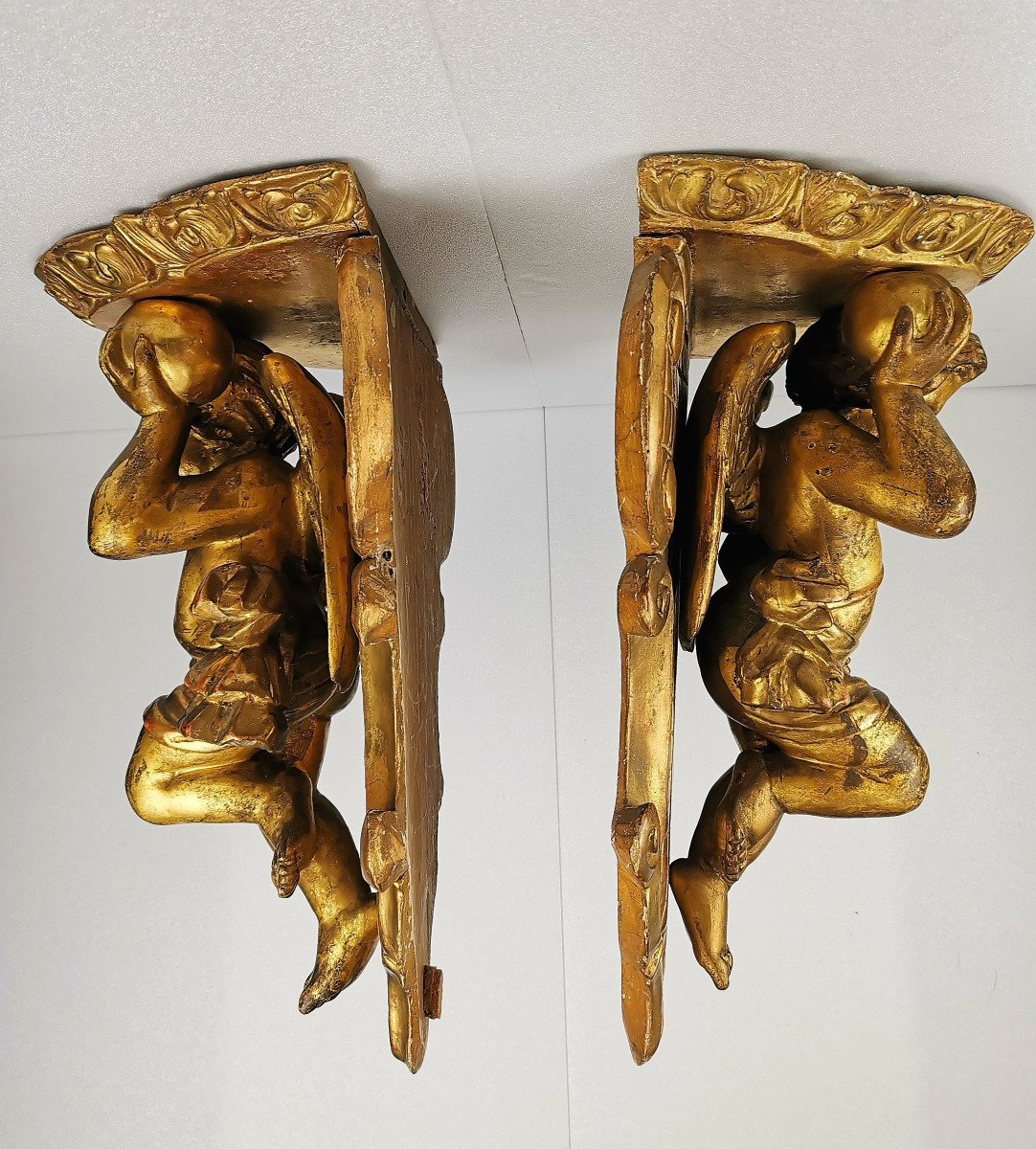 Pair Of Wall Brackets Comtadine Of  Mid 18th Century. -photo-4