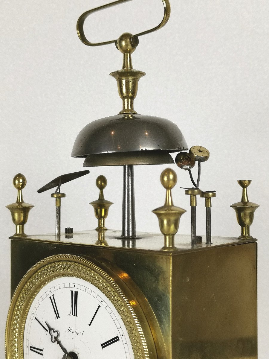 Officer's Travel Clock "capucine" Early 19th Century.-photo-6