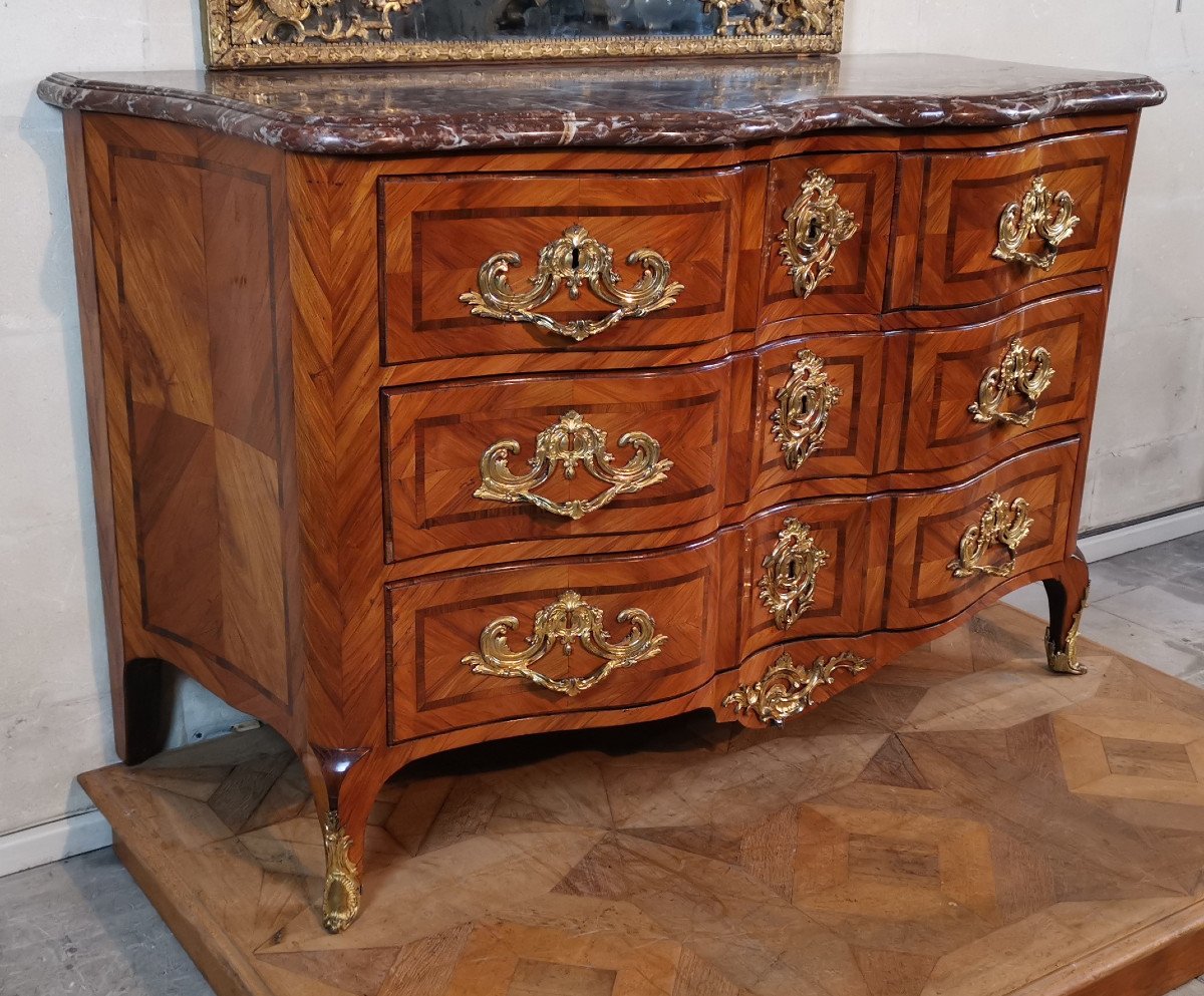 Importante Commode Dite à La Régence Des Prémices Du Règne De Louis XV, Vers 1730.-photo-3