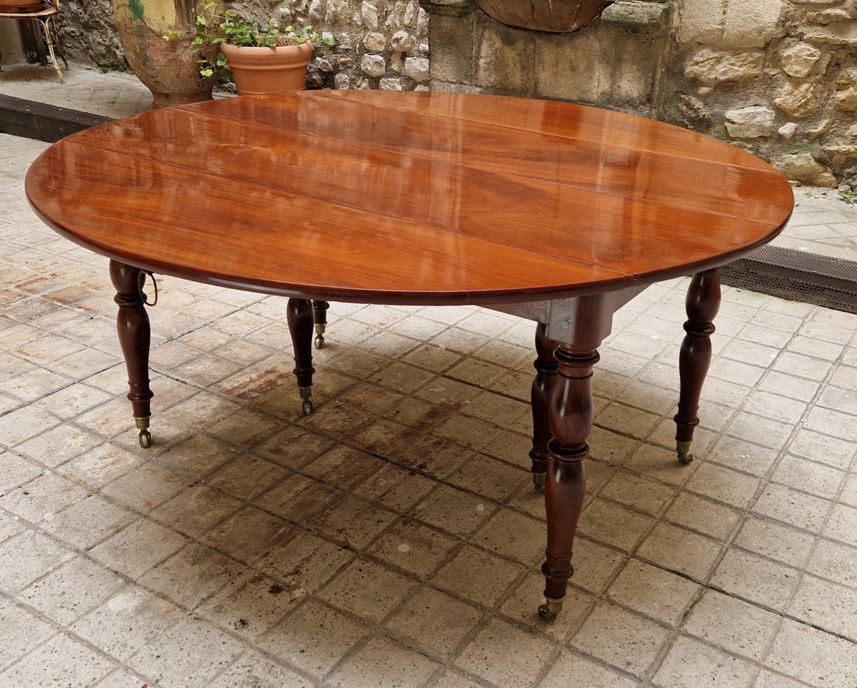 Table de salle à manger en acajou de Cuba d'époque Directoire , vers 1795-1800-photo-1