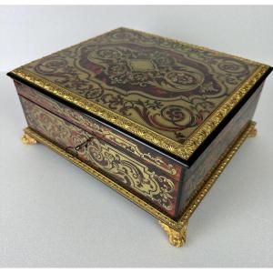 Large Case In Boulle Marquetry.