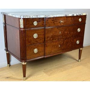 Jean-françois Leleu  A Louis XVI Mahogany Commode, Stamped By Jean-françois Leleu