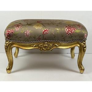 A  Louis XV Giltwood Stool, Stamped Tilliard Mid-18th Century 