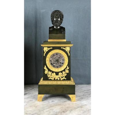 An Charles X Ormolu Clock, , Zeus God Of Olympus Circa 1820.