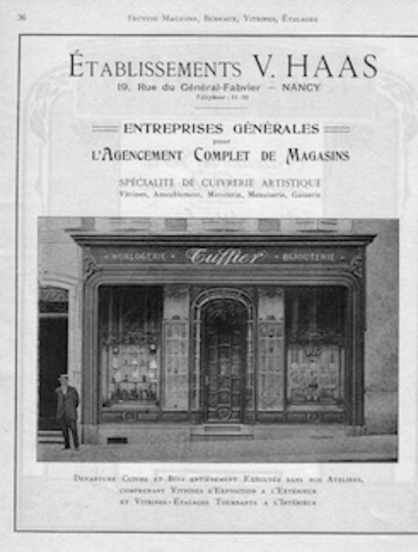 Exceptionnelle Paire De Vitrines Anciennes De Magasin De Luxe. V. Haas Nancy.-photo-1