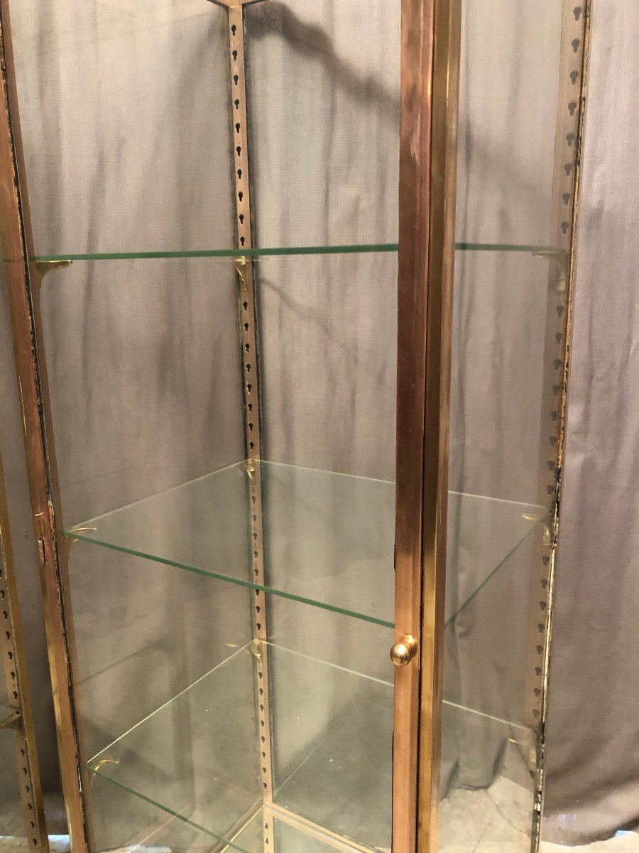 Pair Of Old Shop Display Cases. Columns, Jewelry Store, Collector.-photo-4