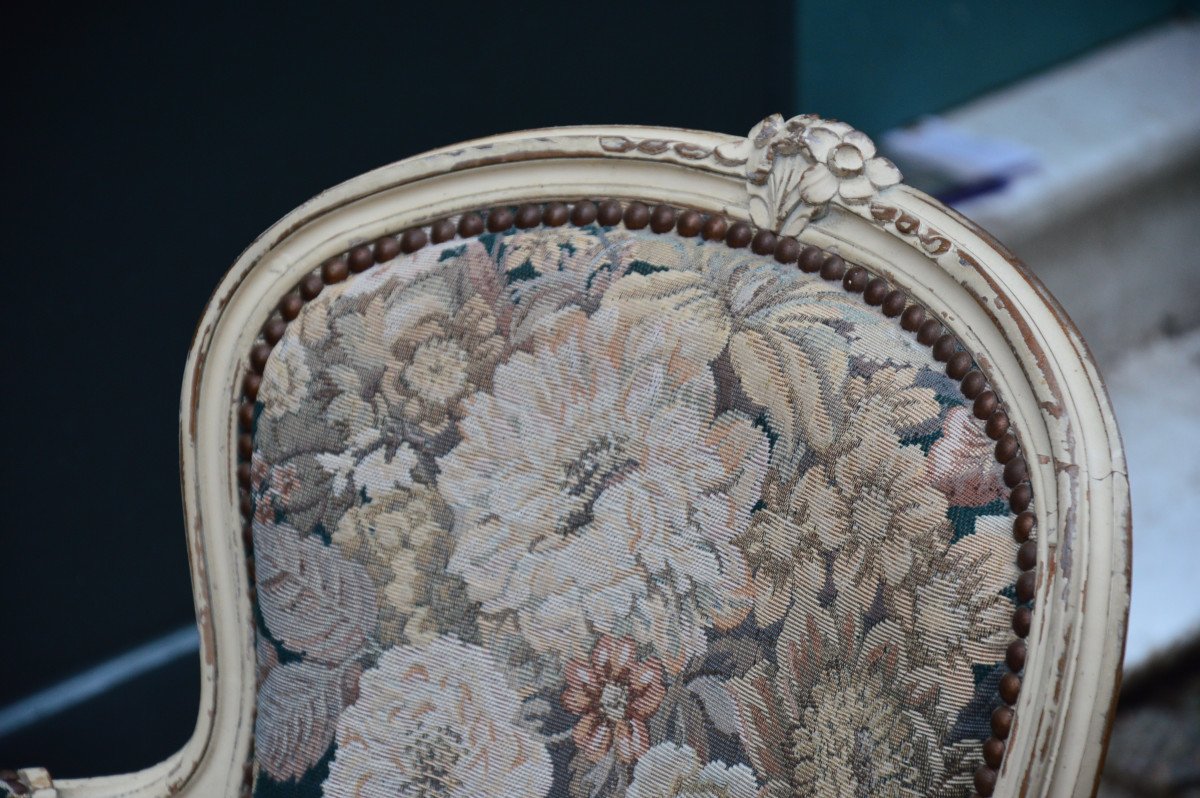 Pair Of Louis XV Cabriolet Armchairs-photo-1