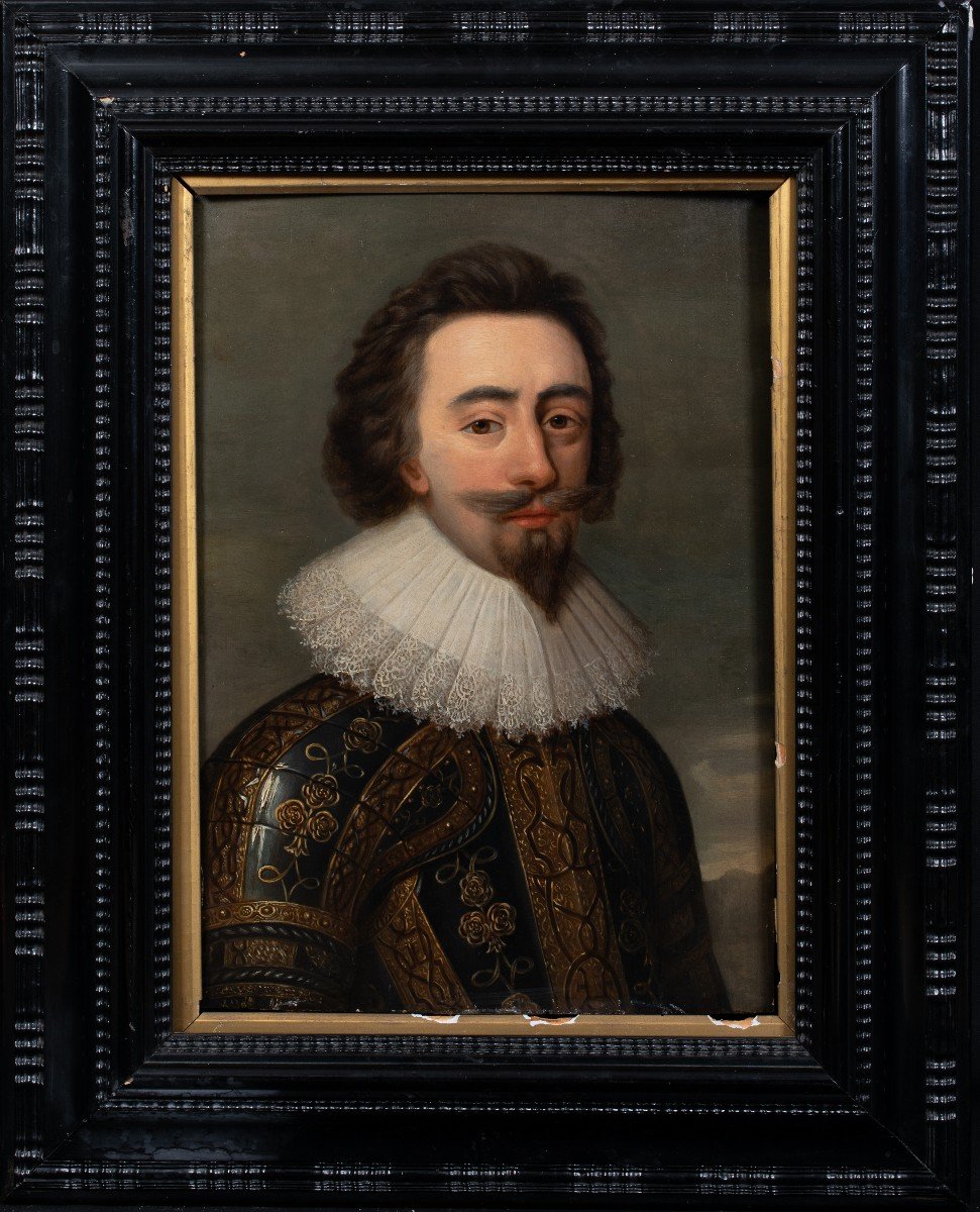 Portrait Of King Charles I Of England, 17th Century Workshop Of Daniel Mytens (1590-1648)