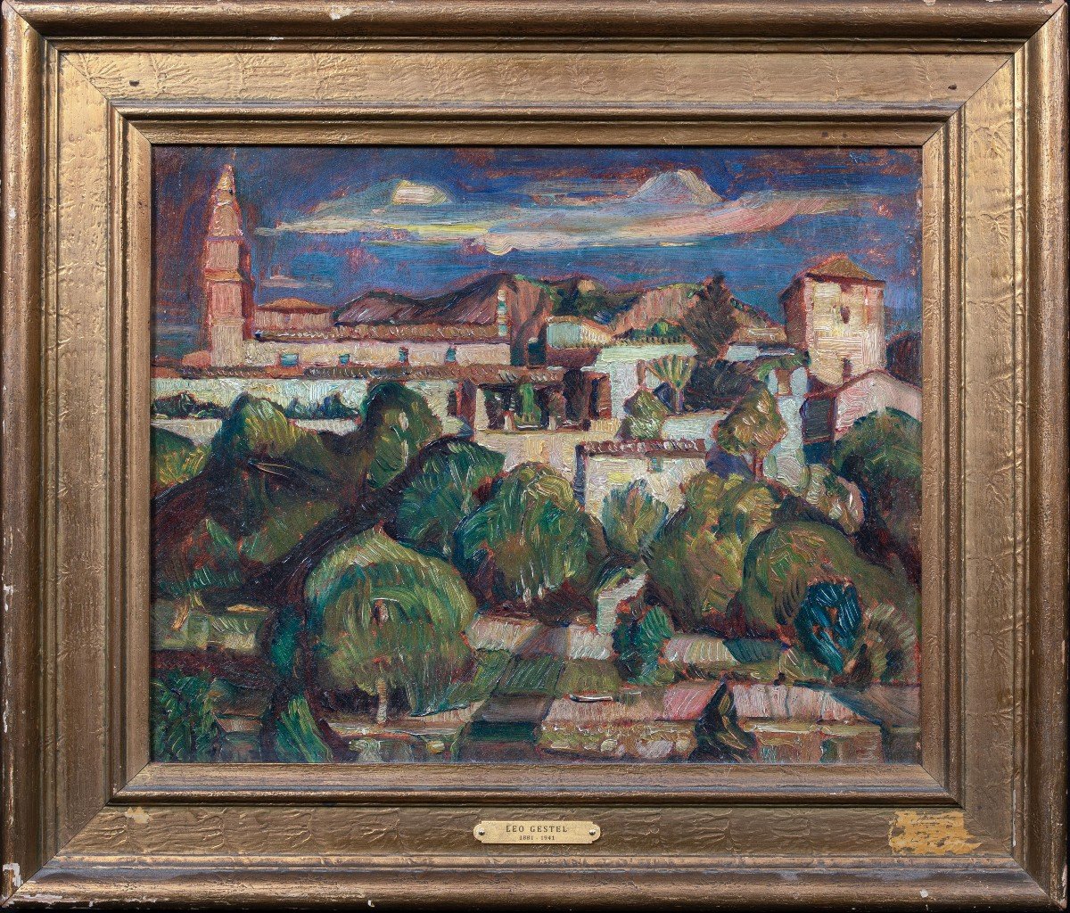 Vue De Valldemossa, Majorque, XXème Siècle  Léo Gestel (1881-1941)  -photo-2