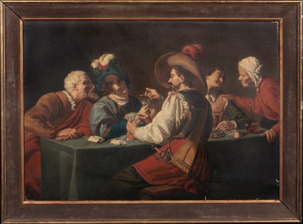 The Card Game, Seventeenth Century Dutch School