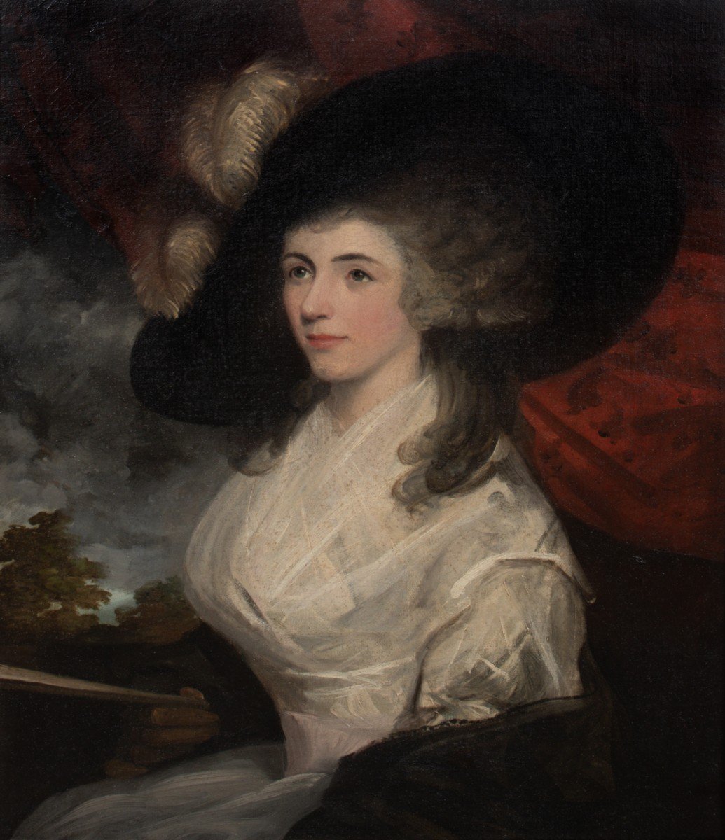 Proantic: Portrait De Lady Frances Mary Harford, XVIIIe Siècle Georg