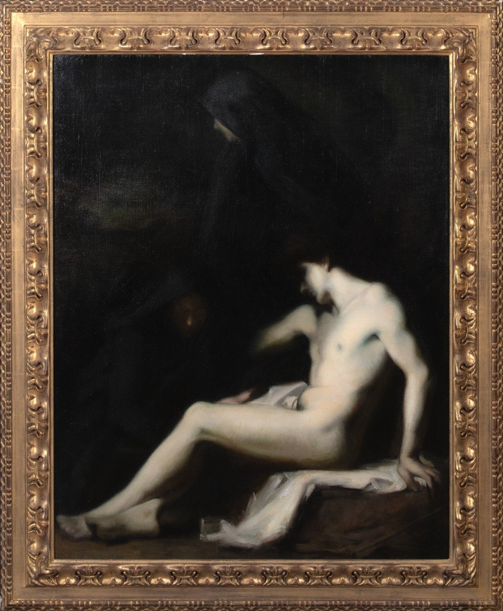 The Death Of Saint Sebastian, 19th Century By Jean-jacques Henner (1829-1905)