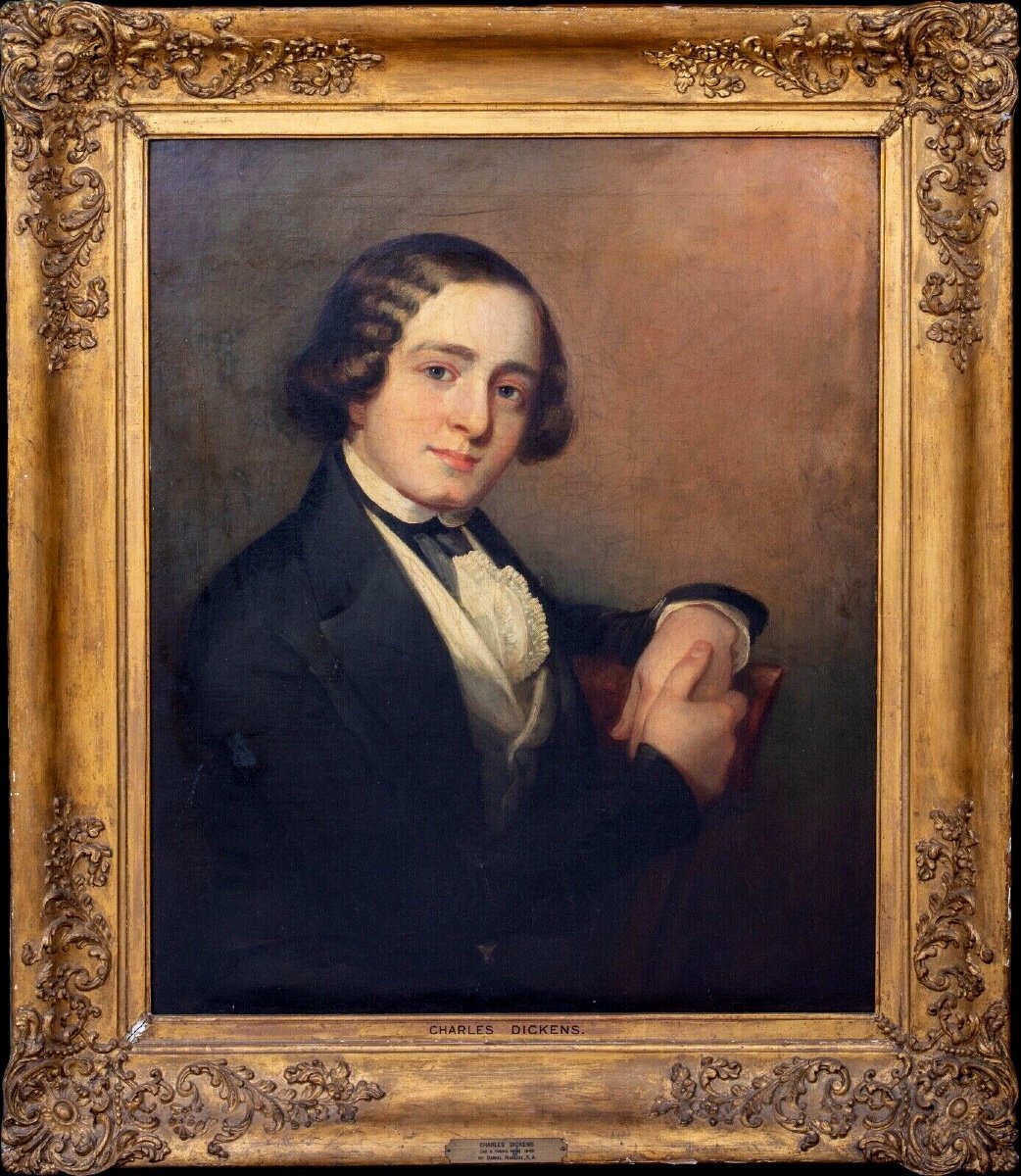 Portrait Of Charles Dickens (1812-1870), Dated 1840 By Daniel Maclise (1806-1870) 