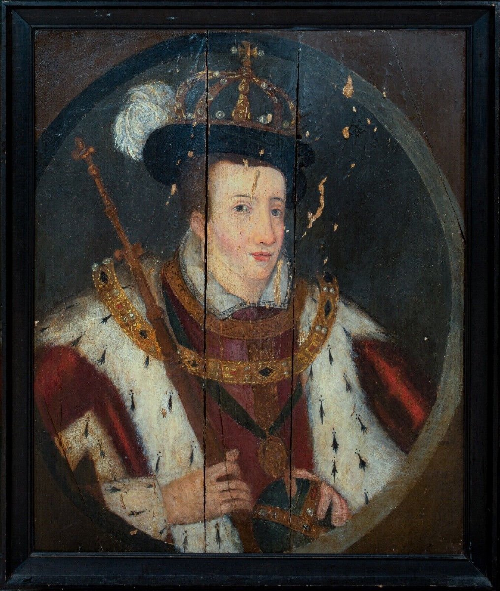 Coronation Portrait Of King Edward VI (1537-1553) As King Of England 