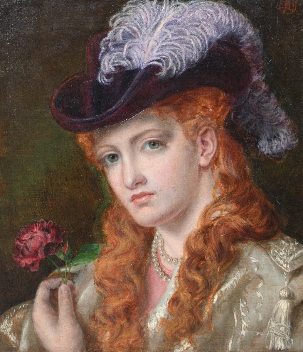 La Rose, 19e Siècle  Par Emma Sandys (1834-1877) Pre-raphaelite-photo-2