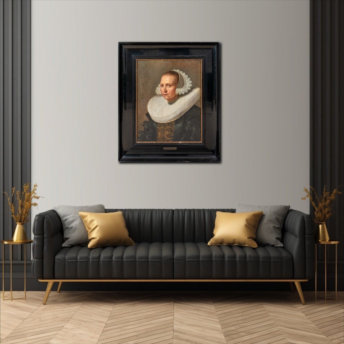 Portrait d'Une Dame,  XVIIe Siècle  Par Jan Cornelisz Verspronck (1597-1662)-photo-2