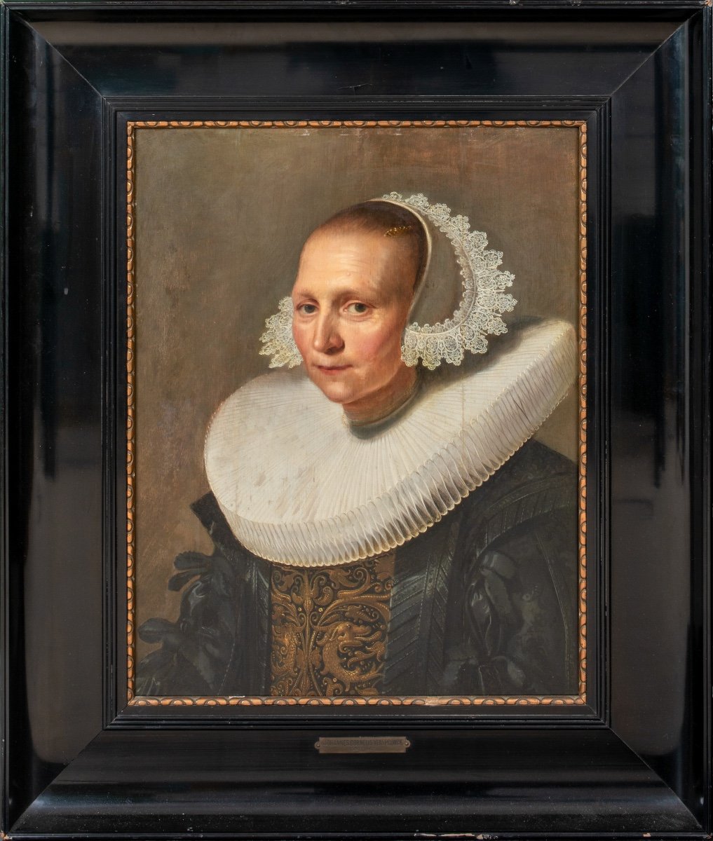 Portrait d'Une Dame,  XVIIe Siècle  Par Jan Cornelisz Verspronck (1597-1662)