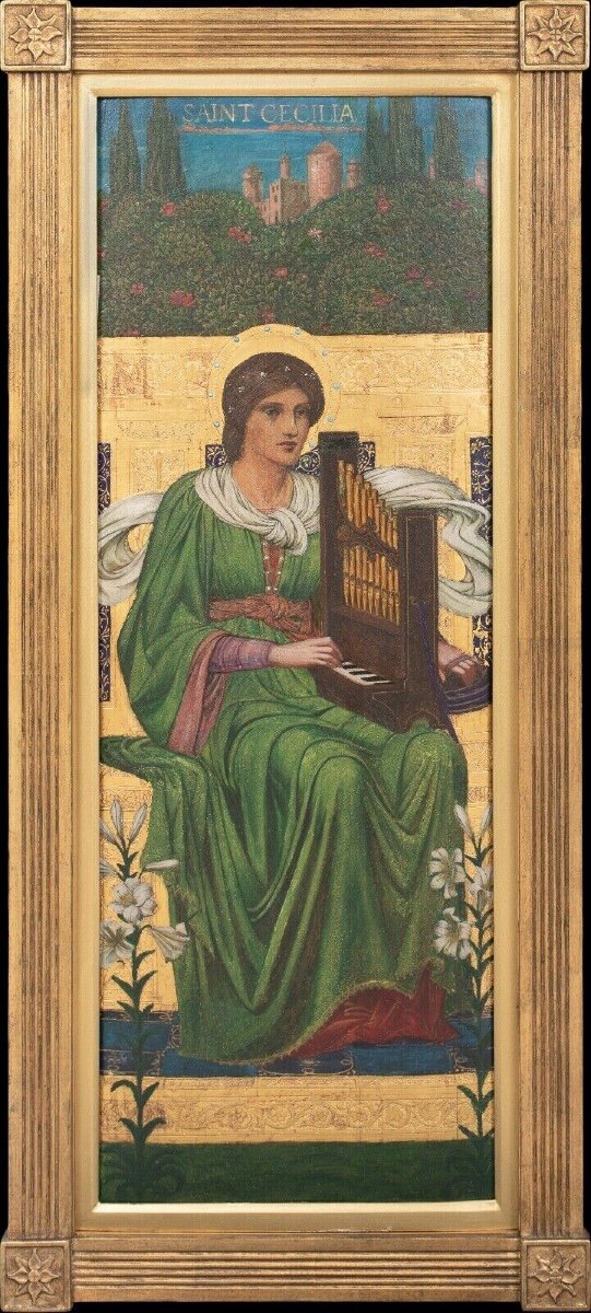 Saint Cecilia, 19th Century By Katherine Muriel Mason Eadie, Rms, Arbsa (1880-1945)