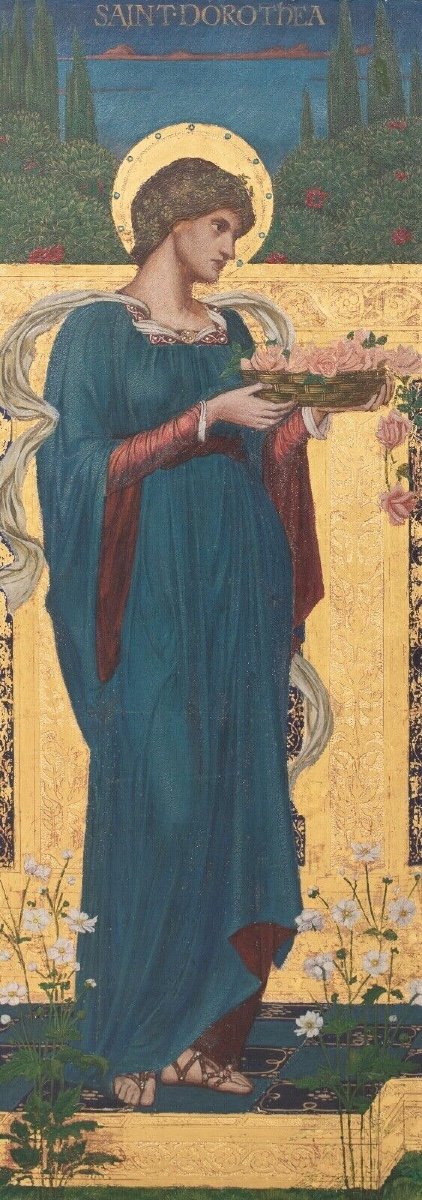 Saint Dorothea, 19th Century By Katherine Muriel Mason Eadie, Rms, Arbsa (1880-1845)-photo-2