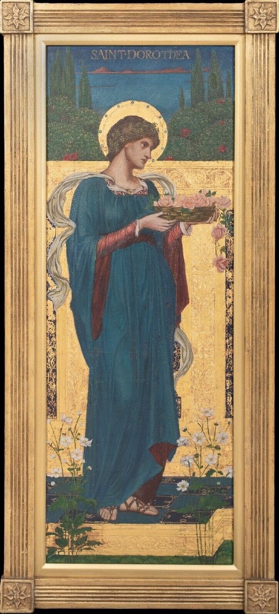 Saint Dorothea, 19th Century By Katherine Muriel Mason Eadie, Rms, Arbsa (1880-1845)