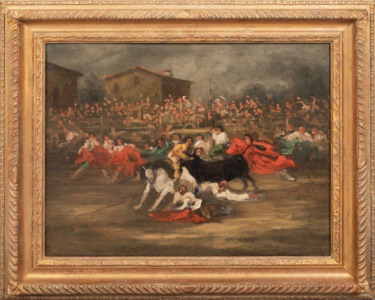 Bullfight In A Spanish Town Square, Circa 1826 Dedication To Francisco Goya (1746-1828) 