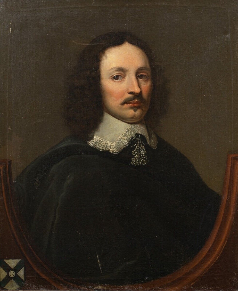 Portrait Of William Yorke (1609-1666), 17th Century Attributed To Edward Bower (fl. 1635 – 1667) -photo-2