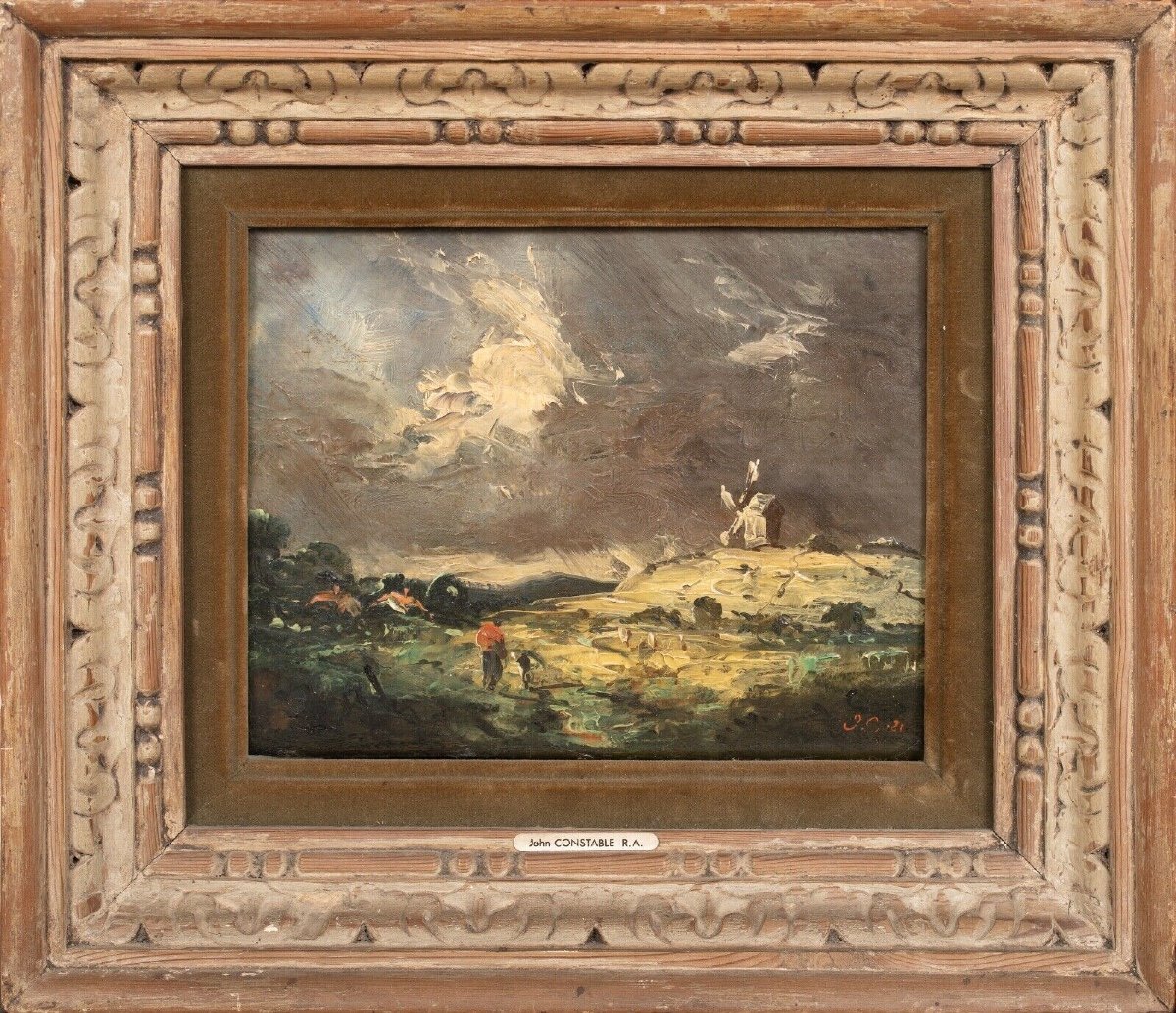 View In Suffolk, 19th Century John Constable (1776-1837) 