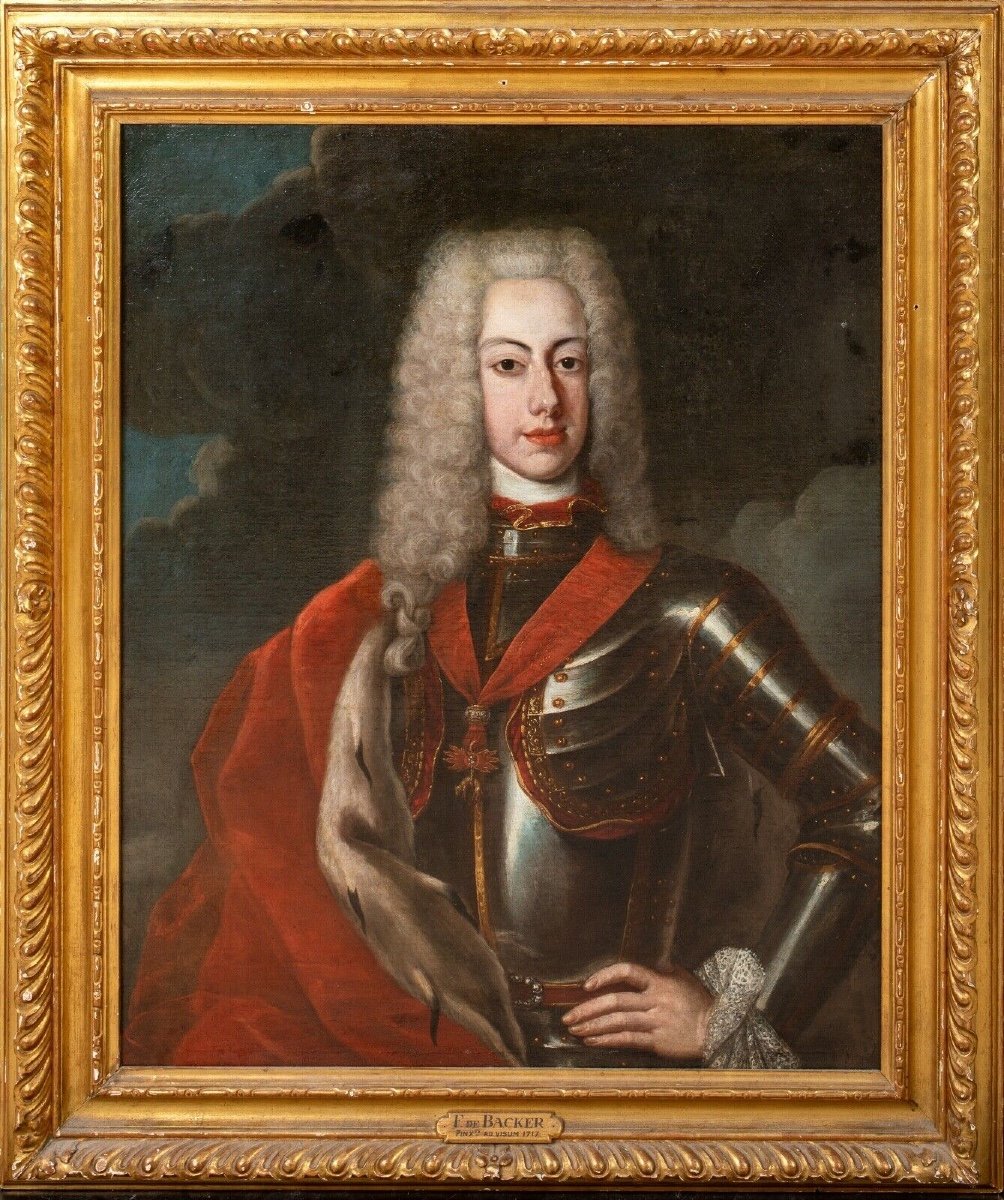 Portrait Of The Holy Roman Emperor Charles VI (1685-1740), 18th Century