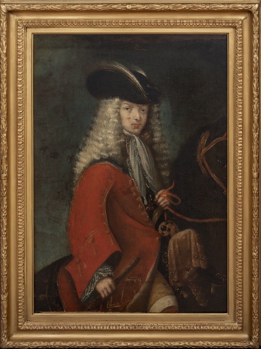 Portrait Of King Philip V (1683-1746) Of Spain, 18th Century, Spanish School-photo-2